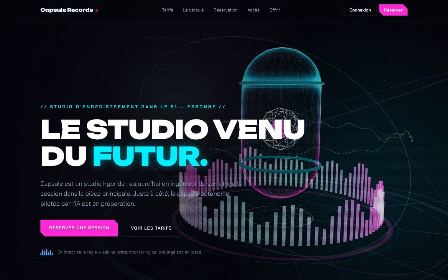 Aperçu du site capsulerecords.fr
